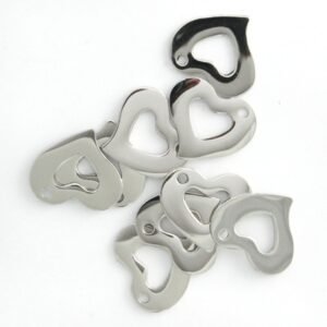 Stainless Steel Love Heart Charm