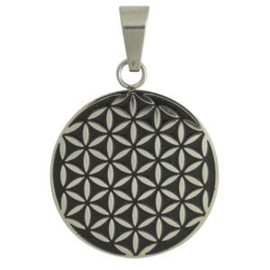 Stainless Steel Round Geometric Pendant