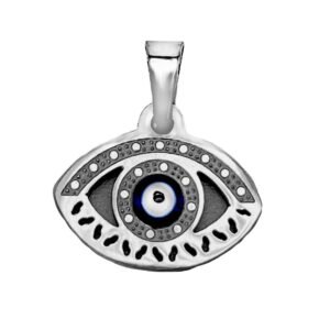 Stainless Steel Small Evil Eye Pendant