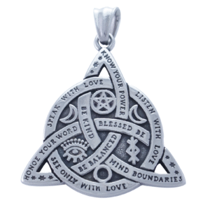 Stainless Steel Coexist Pendant with Kind Words