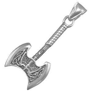 Stainless Steel Double Edged Ax Pendant