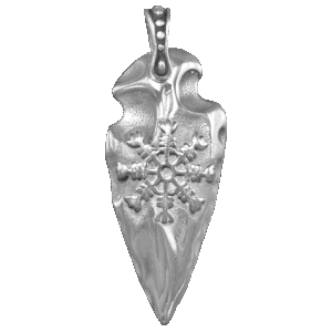 Stainless Steel Nordic Arrowhead Pendant