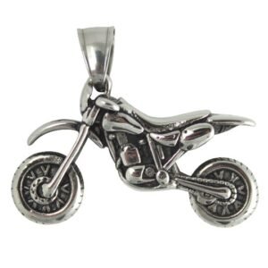 Stainless Steel Motorcross Bike Pendant