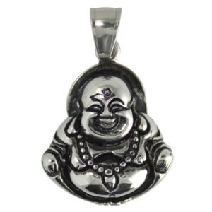 Stainless Steel Happy Fat Buddha Pendant