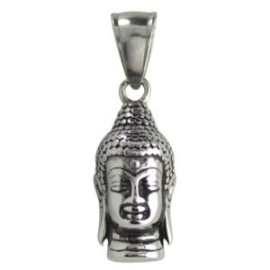 Stainless Steel Buddha Head Pendant