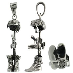 Stainless Steel Memorial Soldier Ash Holder Pendant