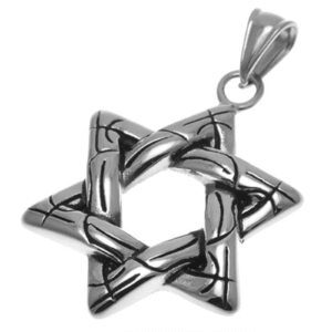 Stainless Steel Star of David Pendant