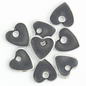 Tiny Silver Heart Charm