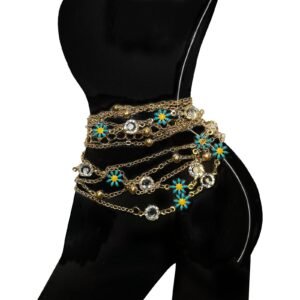 Fashion Belly Chain Flowers