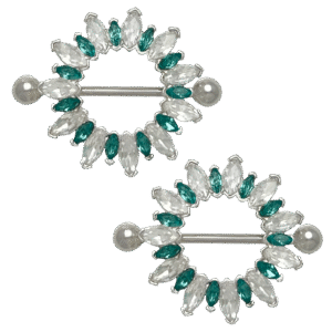Surgical Steel Jeweled Nipple Bar