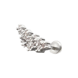 Surgical Steel Tragus/ Helix Jeweled Piercing