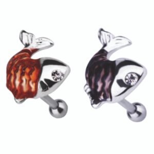 Koi Fish Tragus Base Metal