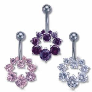 Exquisite Jeweled Belly Ring Jewelry