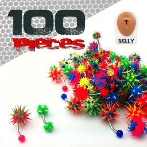 100pcs PCK - Assorted Koosh Belly Ring Package
