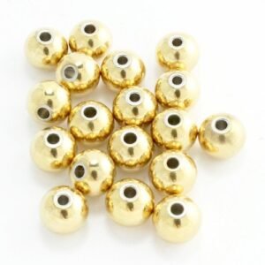 Stainless Steel Gold Round Bead