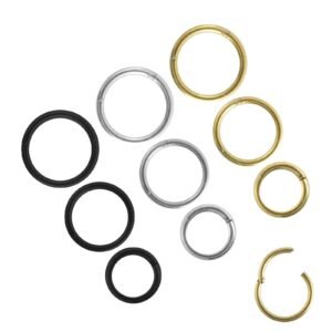 18GA - 16GA - 316L Surgical Steel Hinged Segment Ring Clicker