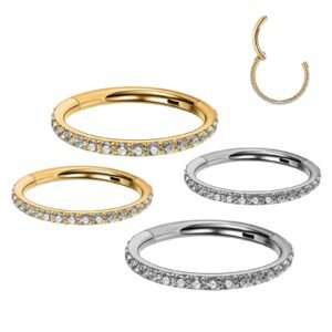 Surgical Steel 316L Top cz Clicker