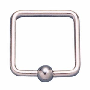 316L Surgical Steel Square Captive Bead Jewelry