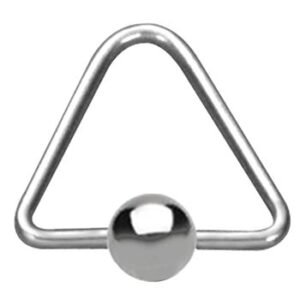 316L Surgical Steel Triangular Captive Bead Jewelry