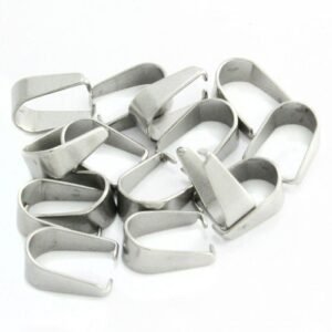 24pcs PCK Stainless Steel Bail Jewelry Part