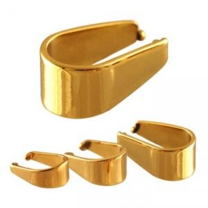 10pcs PCK Stainless Steel Gold Pvd Bail for Pendant Jewelry Part