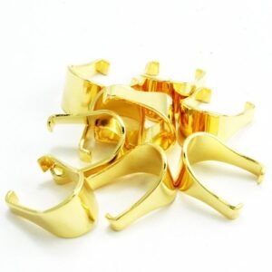 24pcs PCK Stainless Steel Gold PVD Bail Jewelry Part