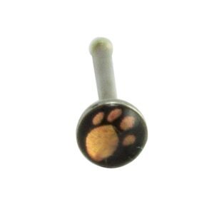 Beautiful Paw Print Logo Nose Bone