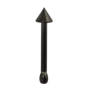 18Ga. Black PVD Coated Nose Bone with Spike
