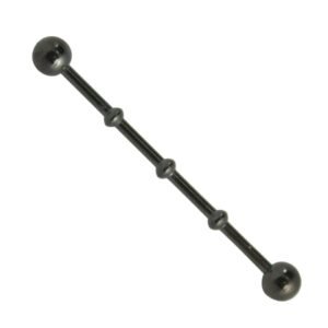 Black PVD Surgical Steel Industrial Barbell