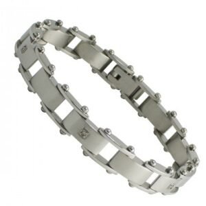 Stainless Steel Bracelet with CZ