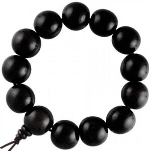 Black Wood Prayer  Bracelet