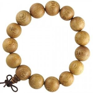 Light Brown Wood Prayer Bracelet