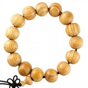Light Brown Wood Prayer  Bracelet