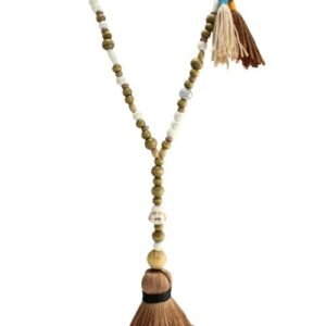 Olive Brown Buddha Bead Necklace