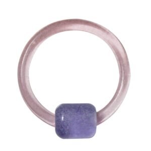 Pink Acrylic Glow in The Dark Captive Ring