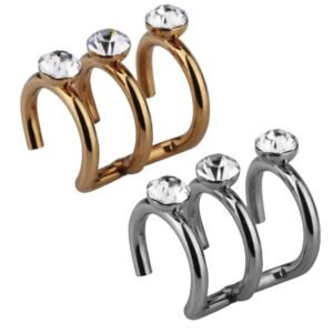 Gold Tone Surgical Steel Tragus Stone