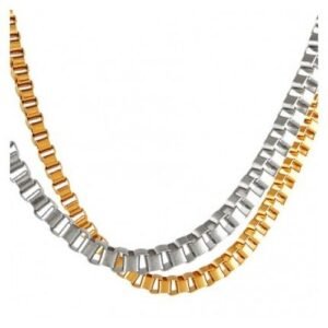 Stainless Steel Box Link Necklace 3mm