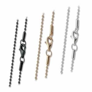 Stainless Steel Ball Necklace With Lobster Closure- 1.6mm