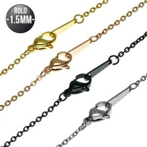 1.5MM Fine Link Stainless Steel Rolo Chain