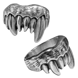 Stainless Steel Fangs Ring