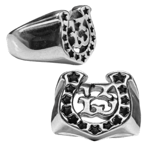 Stainless Steel Horseshoe with #13 Ring