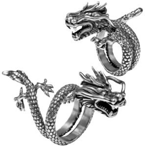 Stainless Steel Dragon Ring