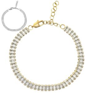 Stainless Steel Baguette Bracelet