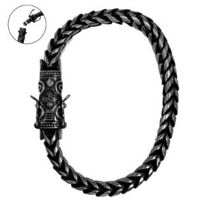 Stainless Steel Franco Bracelet with Fancy Clasp