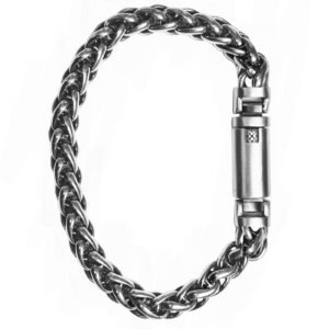 Stainless Steel Wheat Bracelet with Fancy Lock
