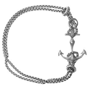 Stainless Steel Anchor Adjustable Bracelet