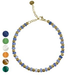 Stainless Steel Rondelle & Bead Bracelet