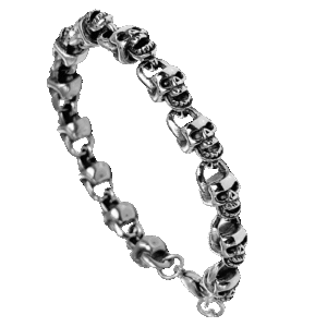 Stainless Steel Skull Bracelet