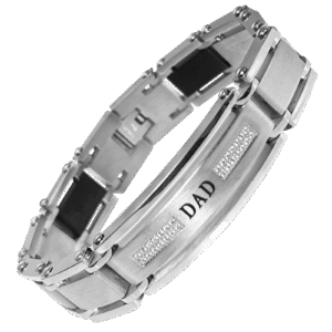 Stainless Steel Fancy 'DAD' Bracelet
