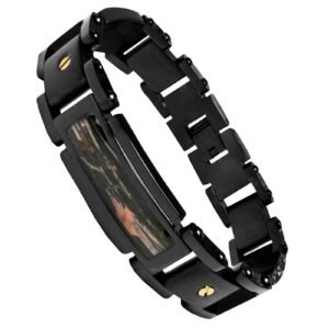 Stainless Steel Fancy Bracelet with Camo